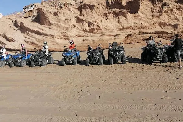 Our quad bikes above the Atlantic